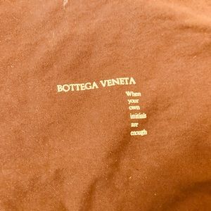 Bottega Veneta brown signature flannel storage bag for shoes or bags